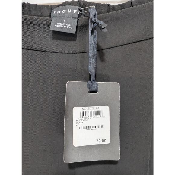 Trouvé Nordstrom Black Elastic Cuff Jogger Pants Size 4 NWT - Picture 3 of 7